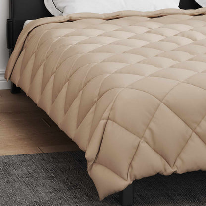 Winterbettdecke Taupe 240 x 200 cm Mikrofaser