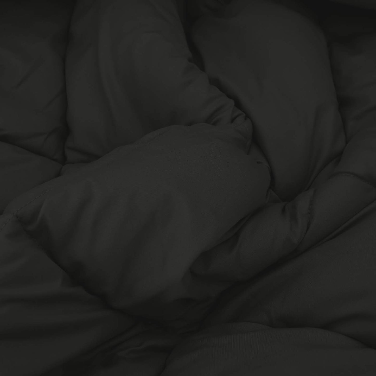 Winterbettdecke Schwarz 220 x 135 cm Mikrofaser