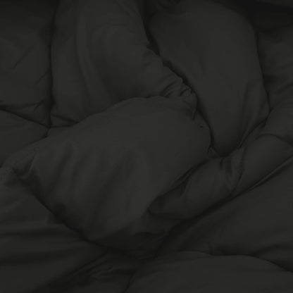 Winterbettdecke Schwarz 220 x 135 cm Mikrofaser