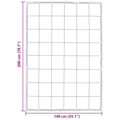 Sommerdecke Gold 200 x 140 cm Satin und Mikrofaser