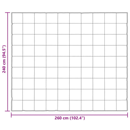 Sommerdecke Silber 240 x 260 cm Satin und Mikrofaser