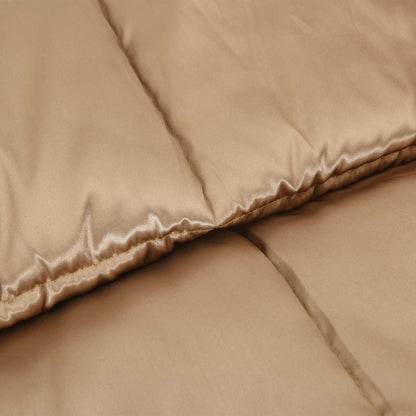 Ganzjahresbettdecke Gold 200 x 200 cm Satin und Mikrofaser