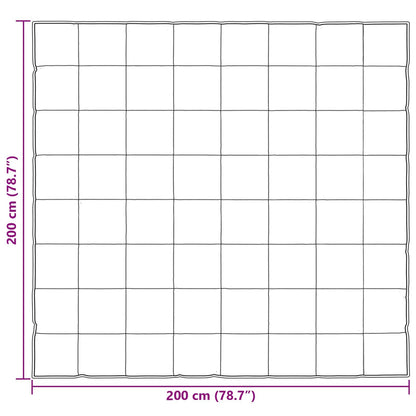 Ganzjahresbettdecke Schwarz 200 x 200 cm Satin und Mikrofaser