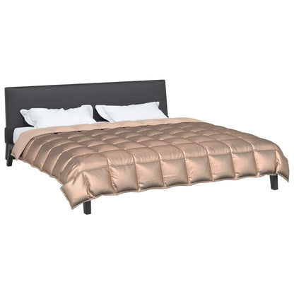 Winterbettdecke Gold 200 x 200 cm Satin und Mikrofaser