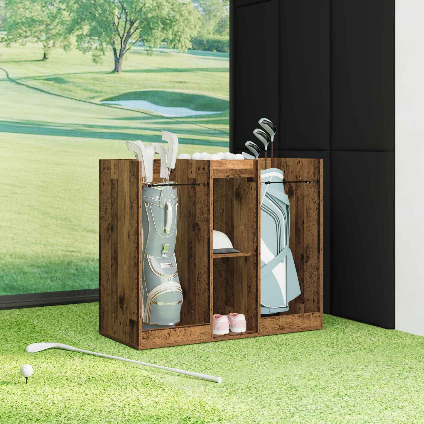 Golf Schrank Uni Altholz 102 x 45 x 85,5 cm