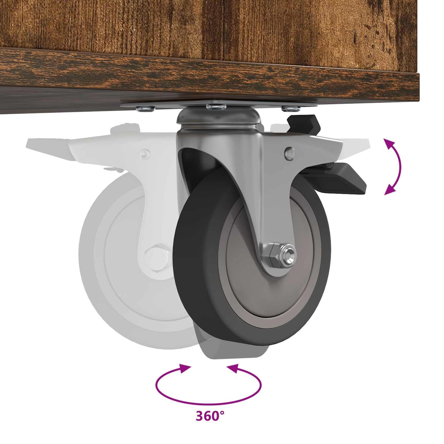 Golf Schrank Mit Rad Uni Geräucherte Eiche 120 x 45 x 98 cm