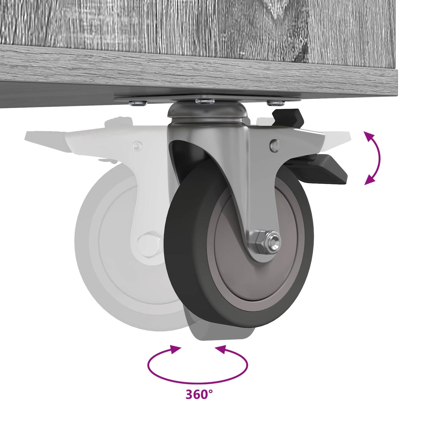 Golf Schrank Mit Rad Uni Graues Sonoma 120 x 45 x 98 cm