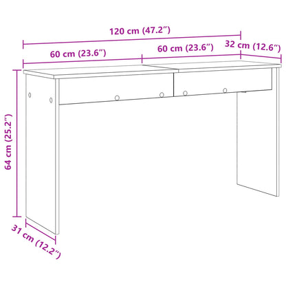 Klavierständer Altholz 120 x 32 x 64 cm Holzwerkstoff