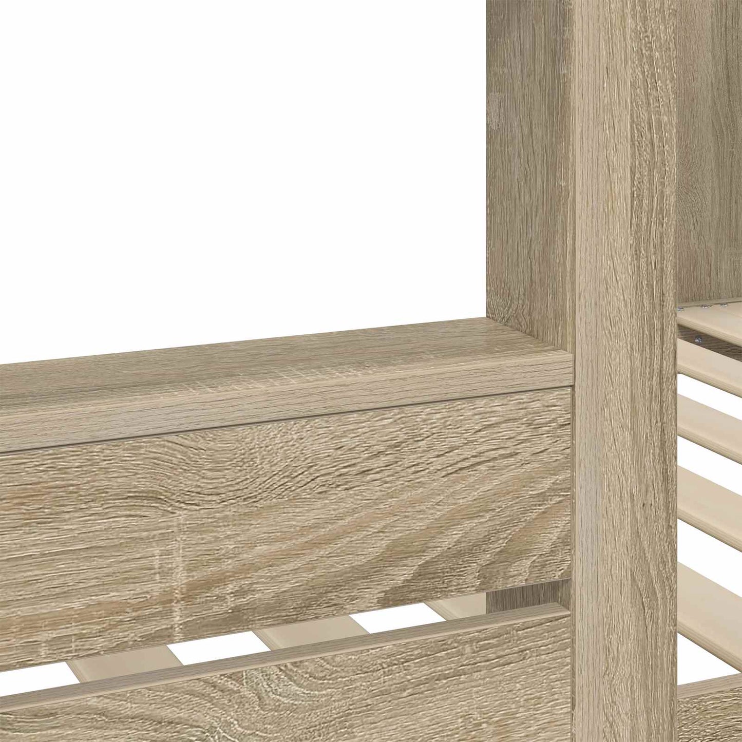 Etagenbett für Kinder Sonoma-Eiche 75 x 190 cm Holzwerkstoff