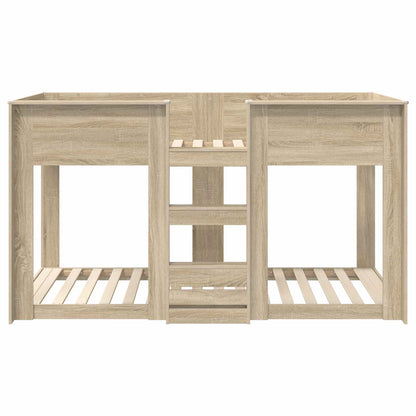 Etagenbett für Kinder Sonoma-Eiche 75 x 190 cm Holzwerkstoff