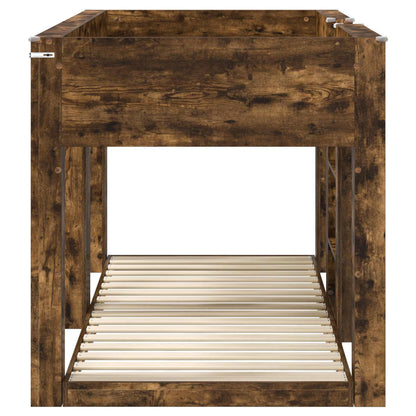 Etagenbett für Kinder Geräucherte Eiche 75 x 190 cm