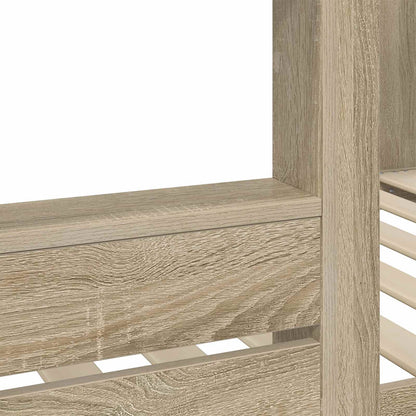 Etagenbett für Kinder Sonoma-Eiche 90 x 200 cm Holzwerkstoff