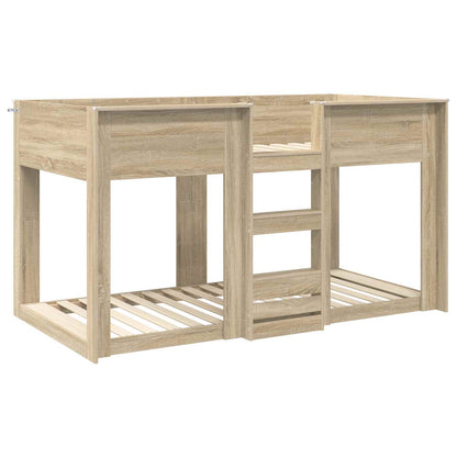 Etagenbett für Kinder Sonoma-Eiche 90 x 200 cm Holzwerkstoff