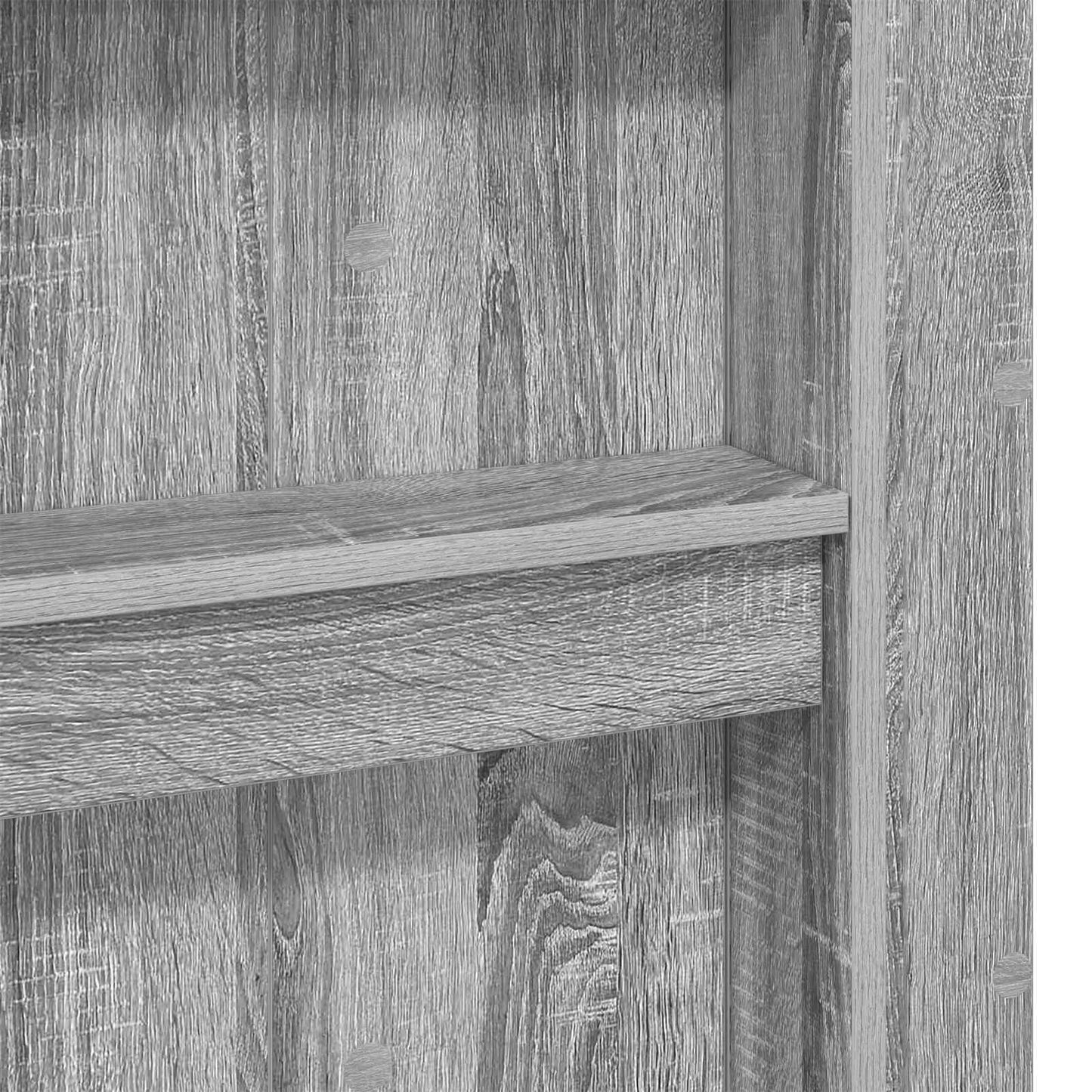 Etagenbettgestell mit Schreibtisch Graues Sonoma 75 x 190 cm