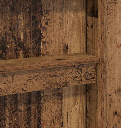 Etagenbettgestell mit Schreibtisch Altholz 75 x 190 cm