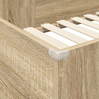 Etagenbettgestell mit Schreibtisch Sonoma-Eiche 80 x 200 cm