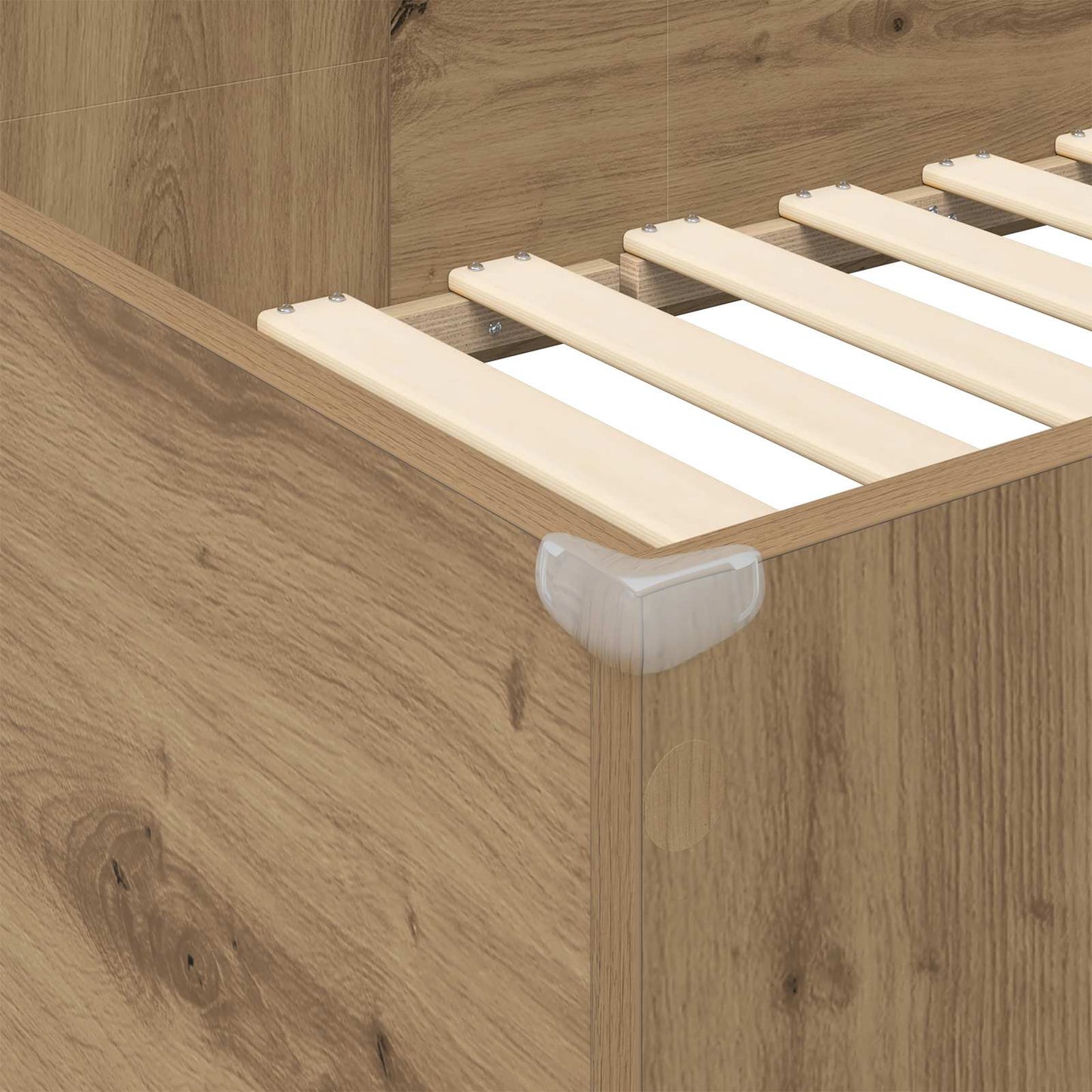 Etagenbettgestell mit Schreibtisch Artisan-Eiche 100 x 200 cm