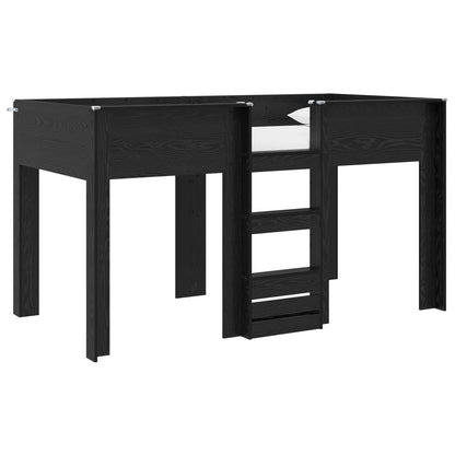 Etagenbett für Kinder Schwarz Eichen-Optik 100 x 200 cm