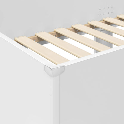 Etagenbett für Kinder Weiß 75 x 190 cm Holzwerkstoff