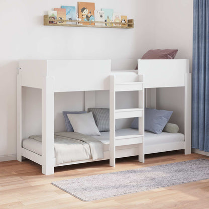 Etagenbett für Kinder Weiß 75 x 190 cm Holzwerkstoff