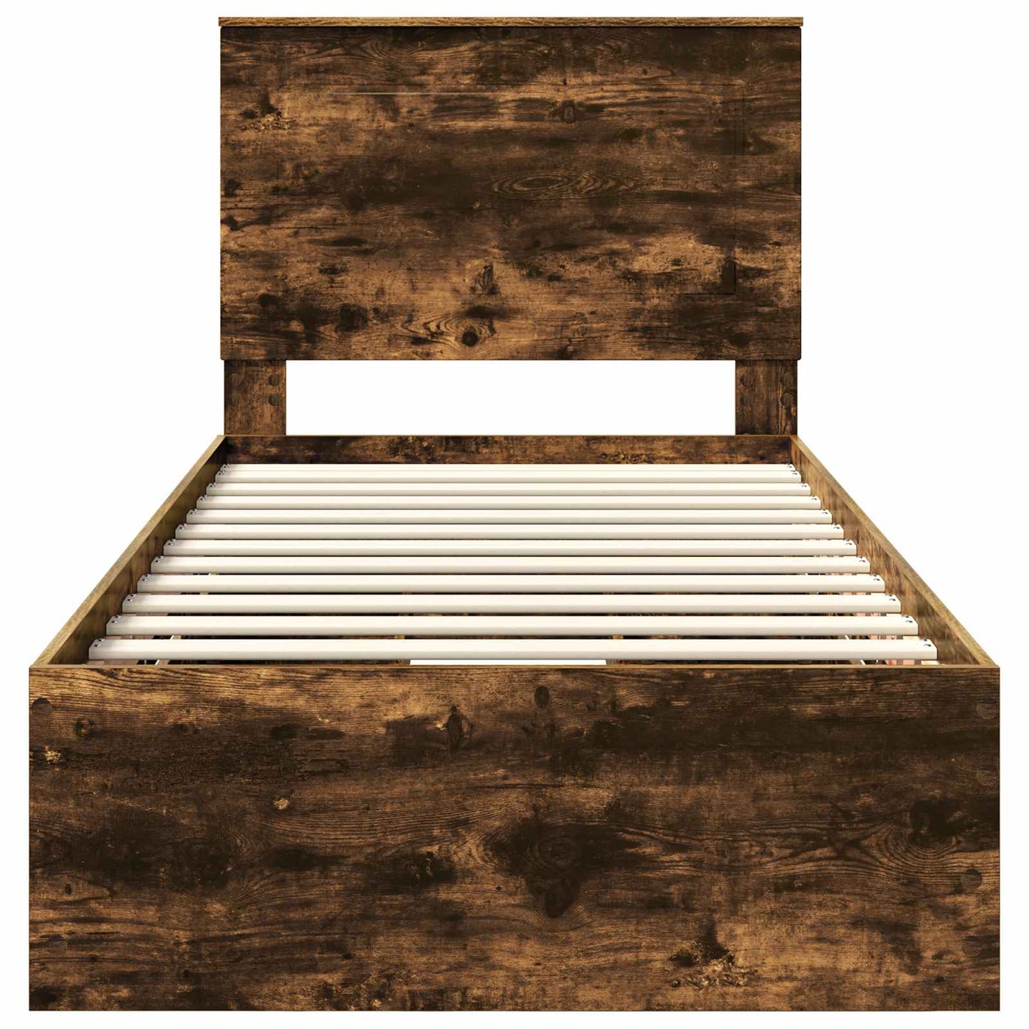 Bettrahmen Geräucherte Eiche 100 x 200 cm Ingenieurs Holz