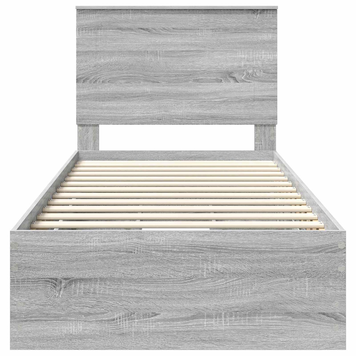 Bettrahmen Graues Sonoma 90 x 190 cm Ingenieurs Holz