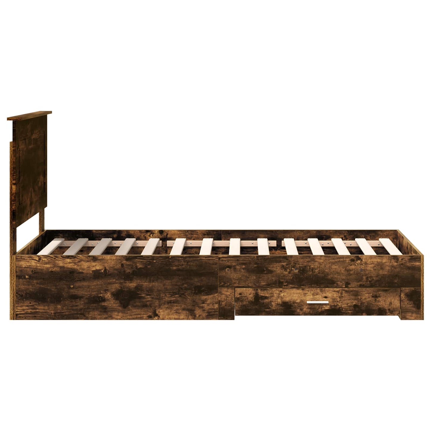 Bettrahmen Geräucherte Eiche 100 x 200 cm Holzwerkstoff