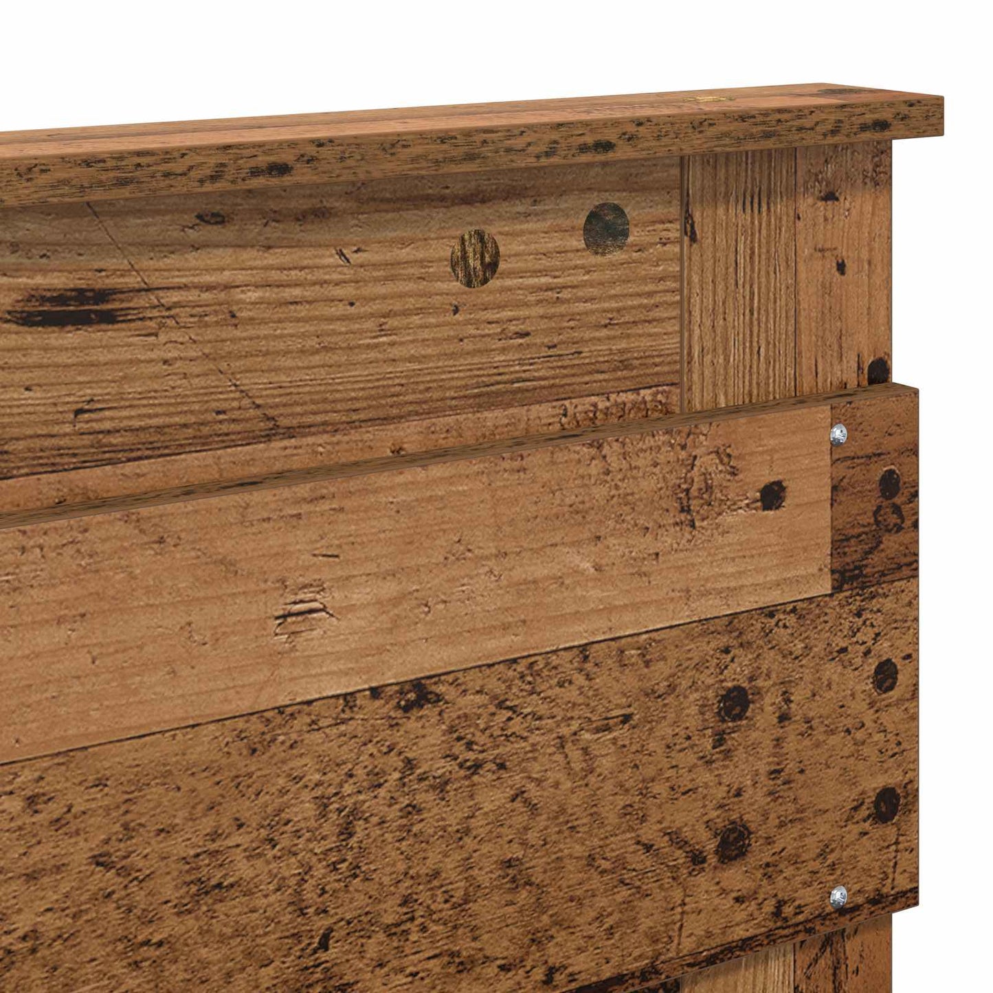 Bettrahmen Altholz 135 x 190 cm Massives Kiefernholz