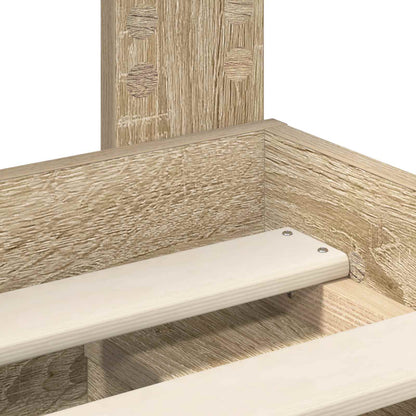 Bettrahmen Sonoma-Eiche 75 x 190 cm Massives Kiefernholz