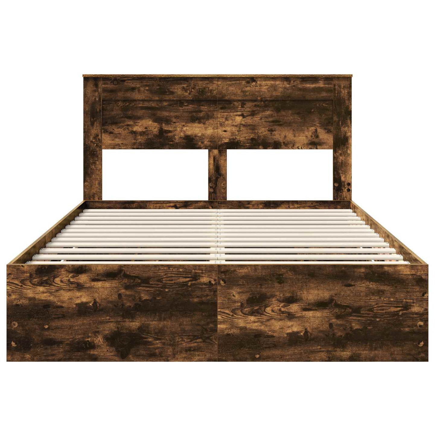 Bettrahmen Geräucherte Eiche 150 x 200 cm Ingenieurs Holz