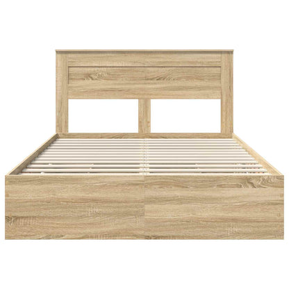 Bettrahmen Sonoma-Eiche 140 x 200 cm Ingenieurs Holz