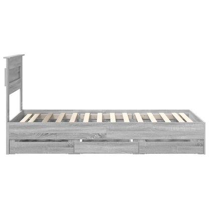 Bettrahmen Graues Sonoma 90 x 190 cm Ingenieurs Holz
