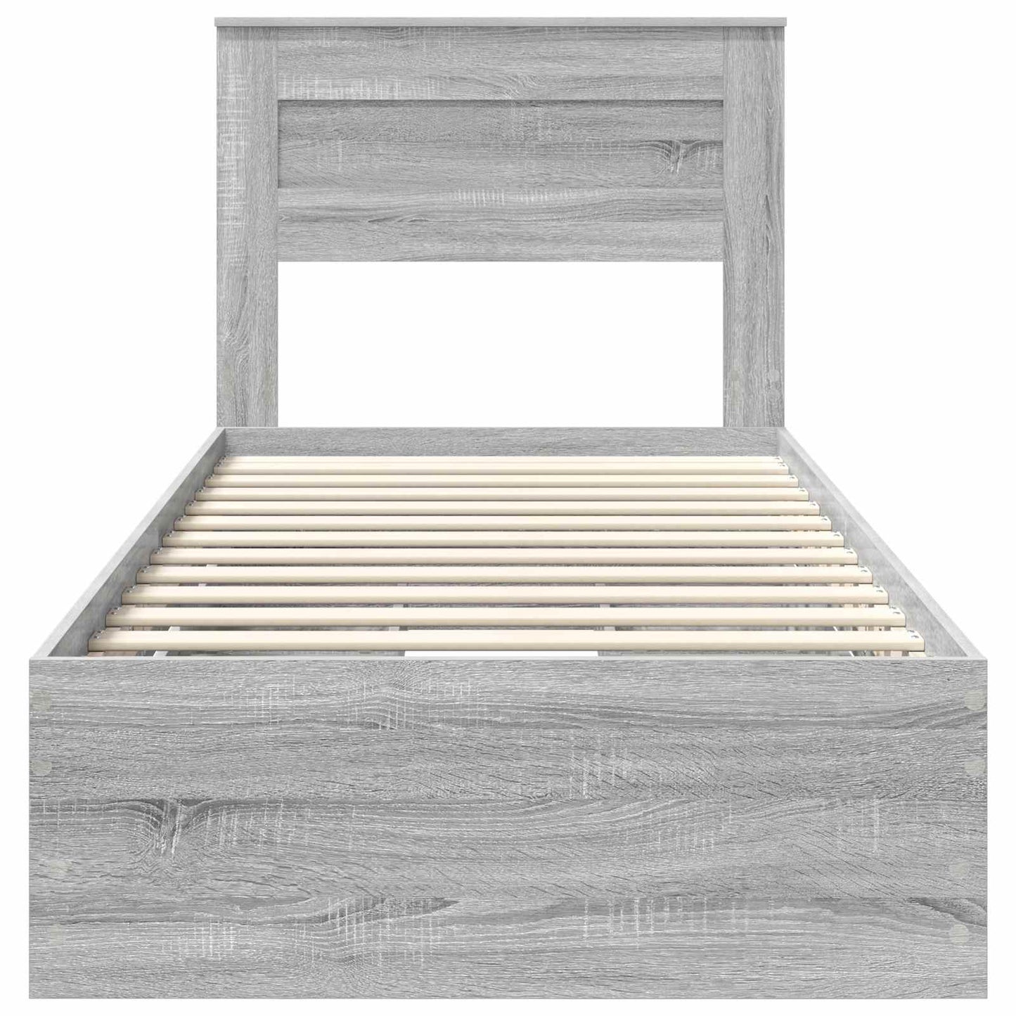 Bettrahmen Graues Sonoma 75 x 190 cm Ingenieurs Holz