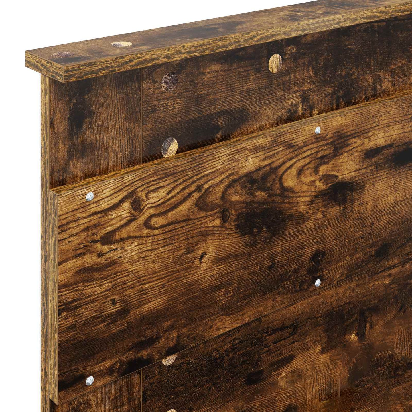 Bettrahmen Geräucherte Eiche 100 x 200 cm Holzwerkstoff