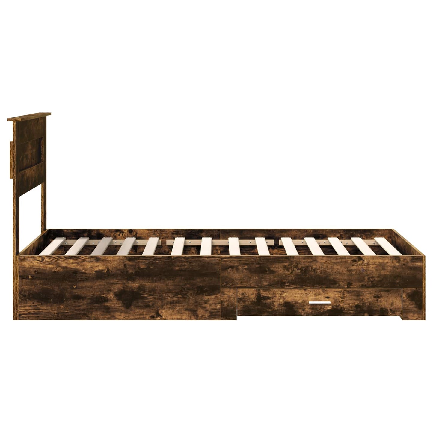 Bettrahmen Geräucherte Eiche 100 x 200 cm Holzwerkstoff