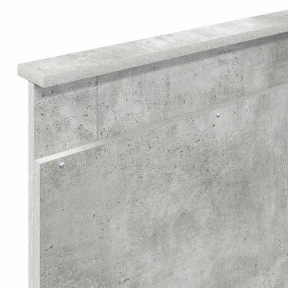 Bettrahmen Beton Grau 90 x 190 cm Massives Kiefernholz