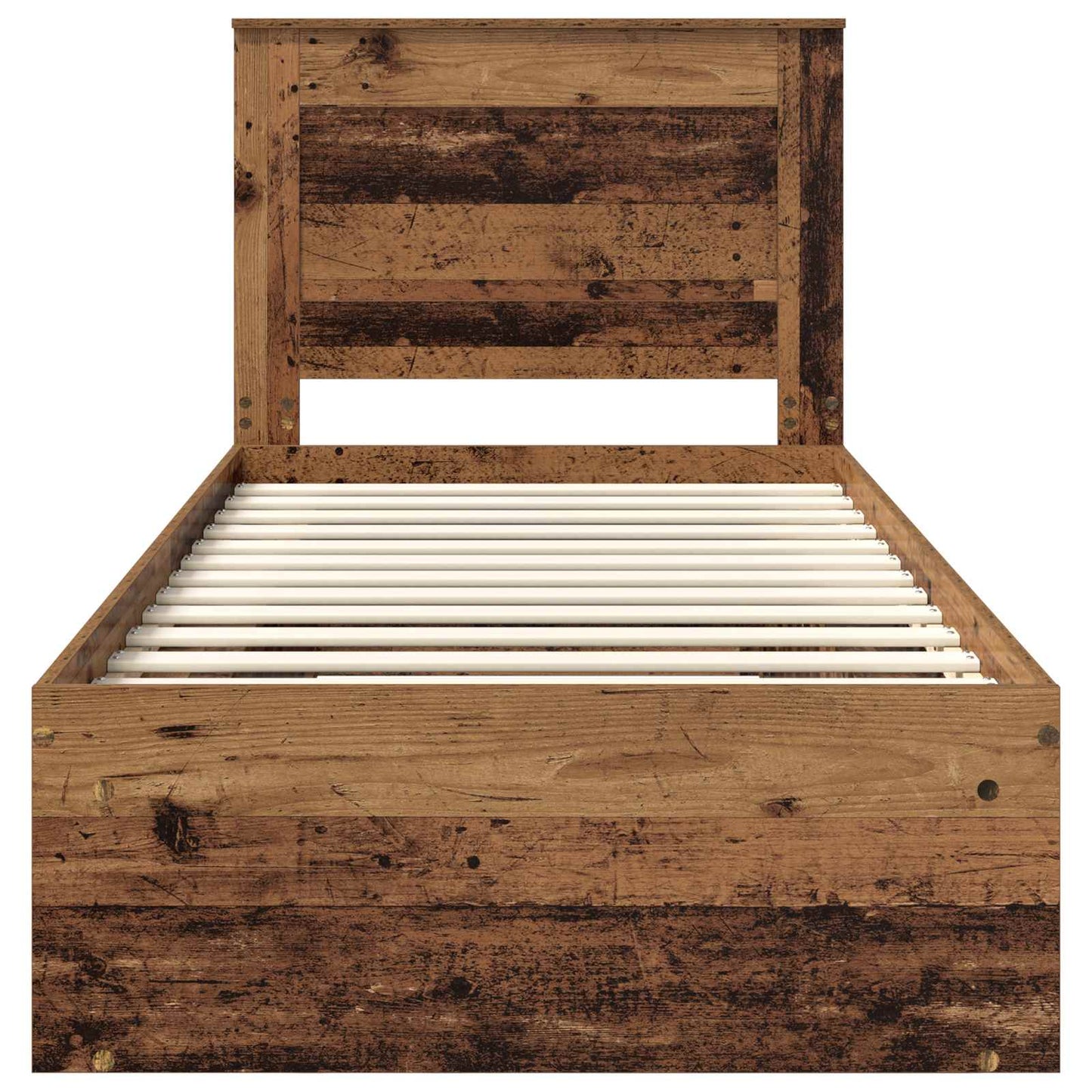 Bettrahmen Altholz 75 x 190 cm Massives Kiefernholz