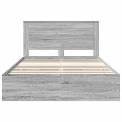 Bettrahmen Graues Sonoma 160 x 200 cm Ingenieurs Holz