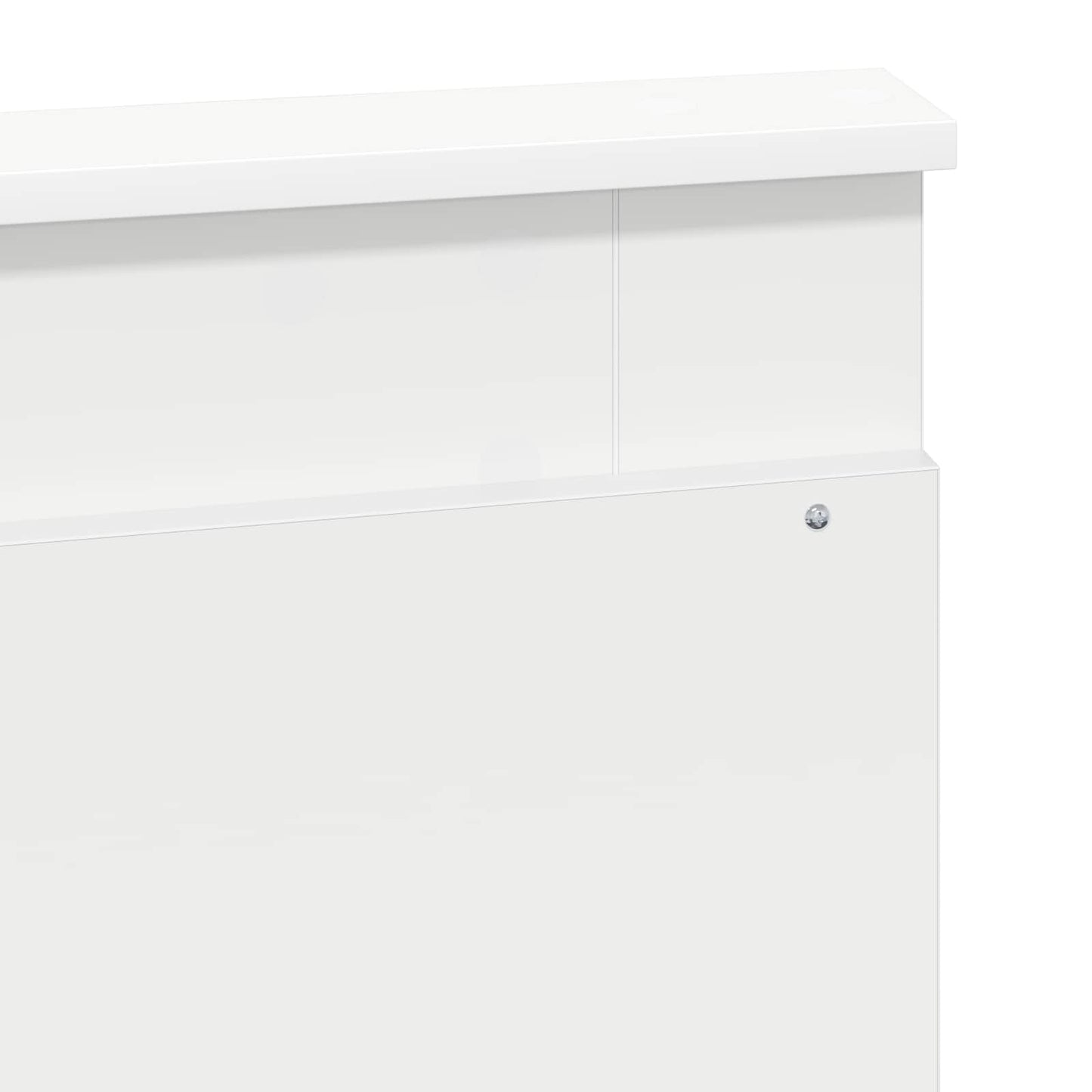 Bettrahmen mit Schubladen Weiß 140 x 200 cm Ingenieurs Holz