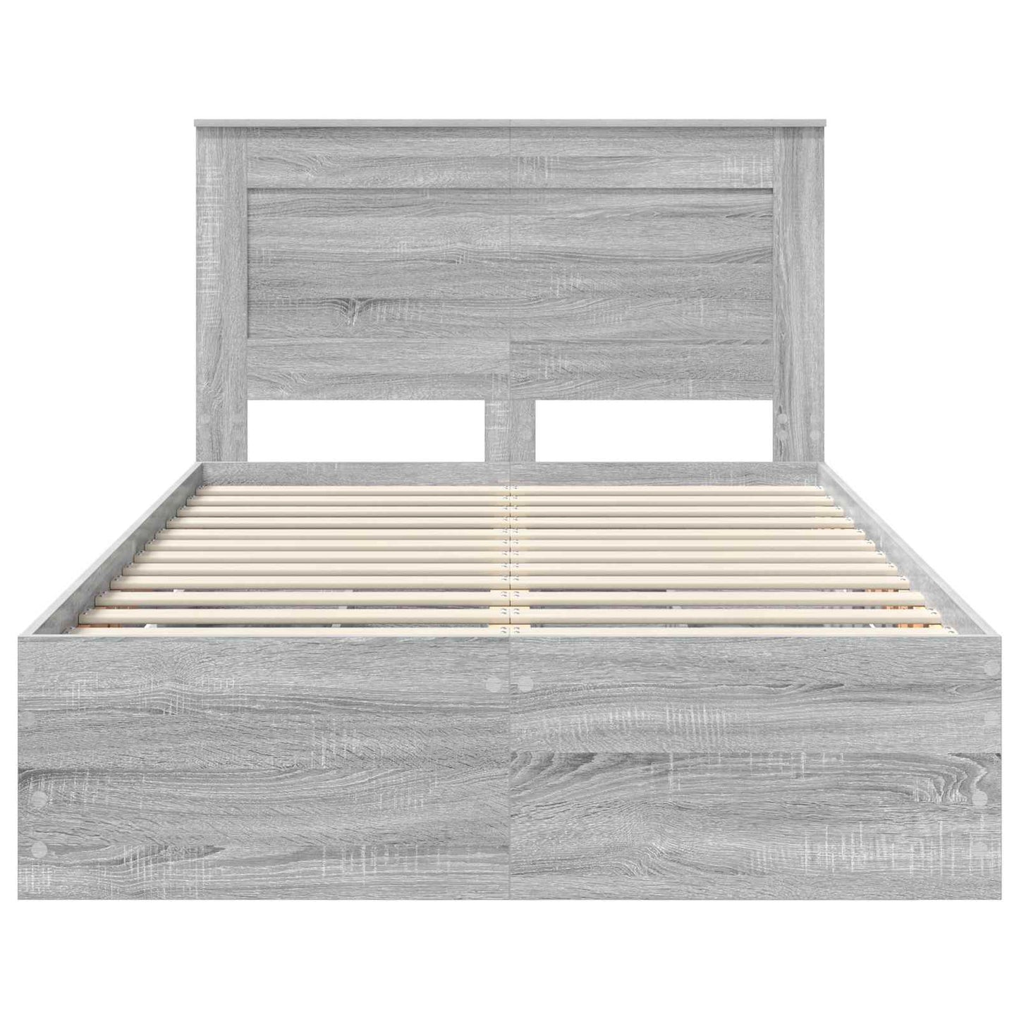 Bettrahmen Graues Sonoma 120 x 190 cm Ingenieurs Holz