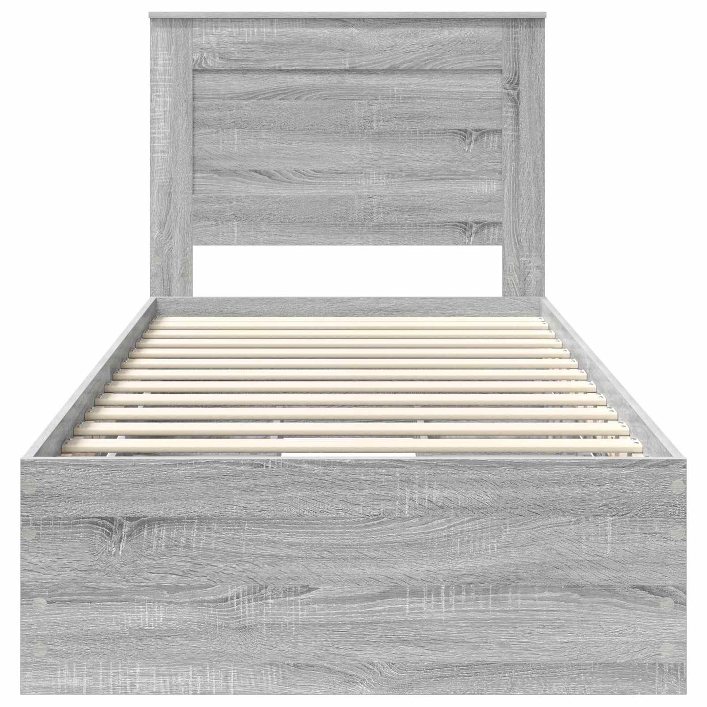 Bettrahmen Graues Sonoma 90 x 190 cm Ingenieurs Holz