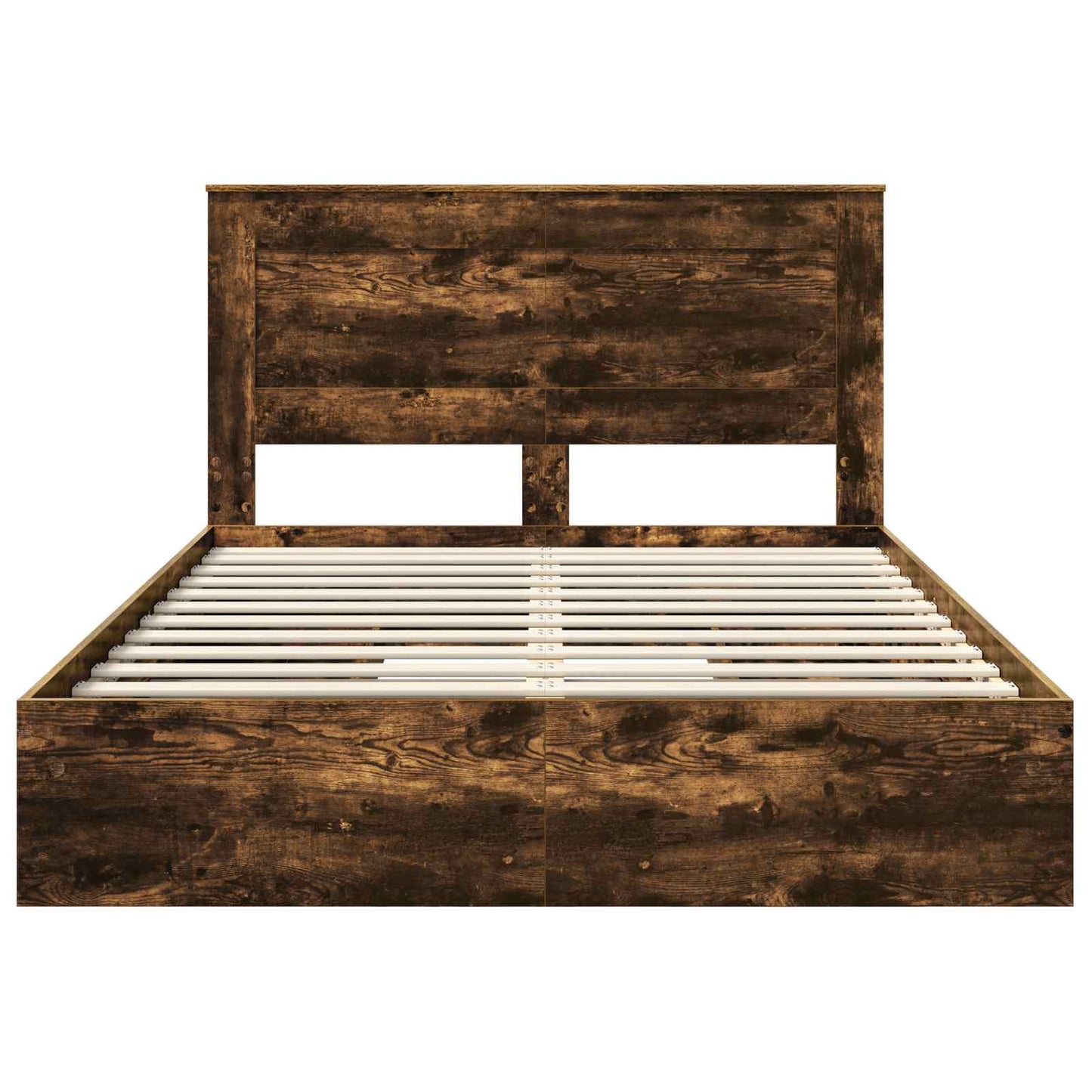 Aufbewahrungsbett Geräucherte Eiche 160 x 200 cm Holzwerkstoff