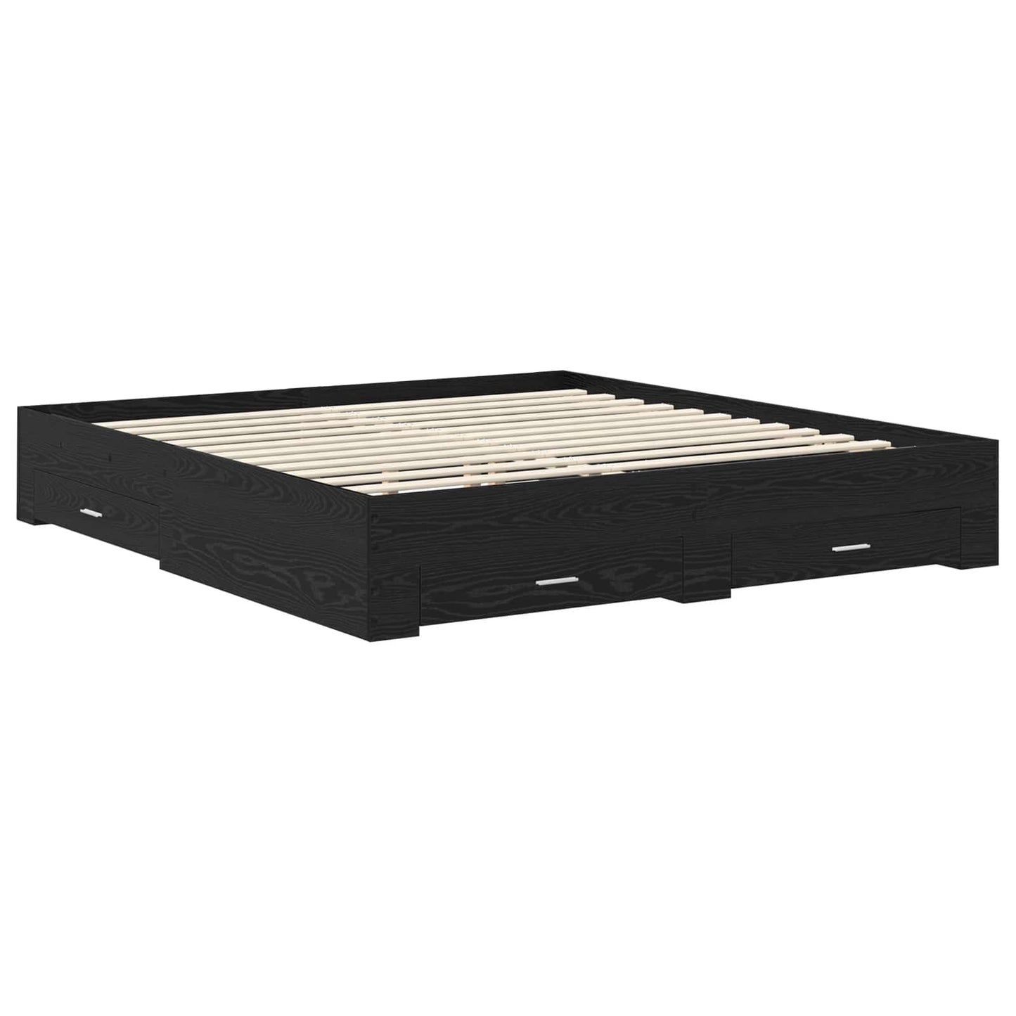 Bettgestell mit Schubladen mit Kopfteil Holzwerkstoff