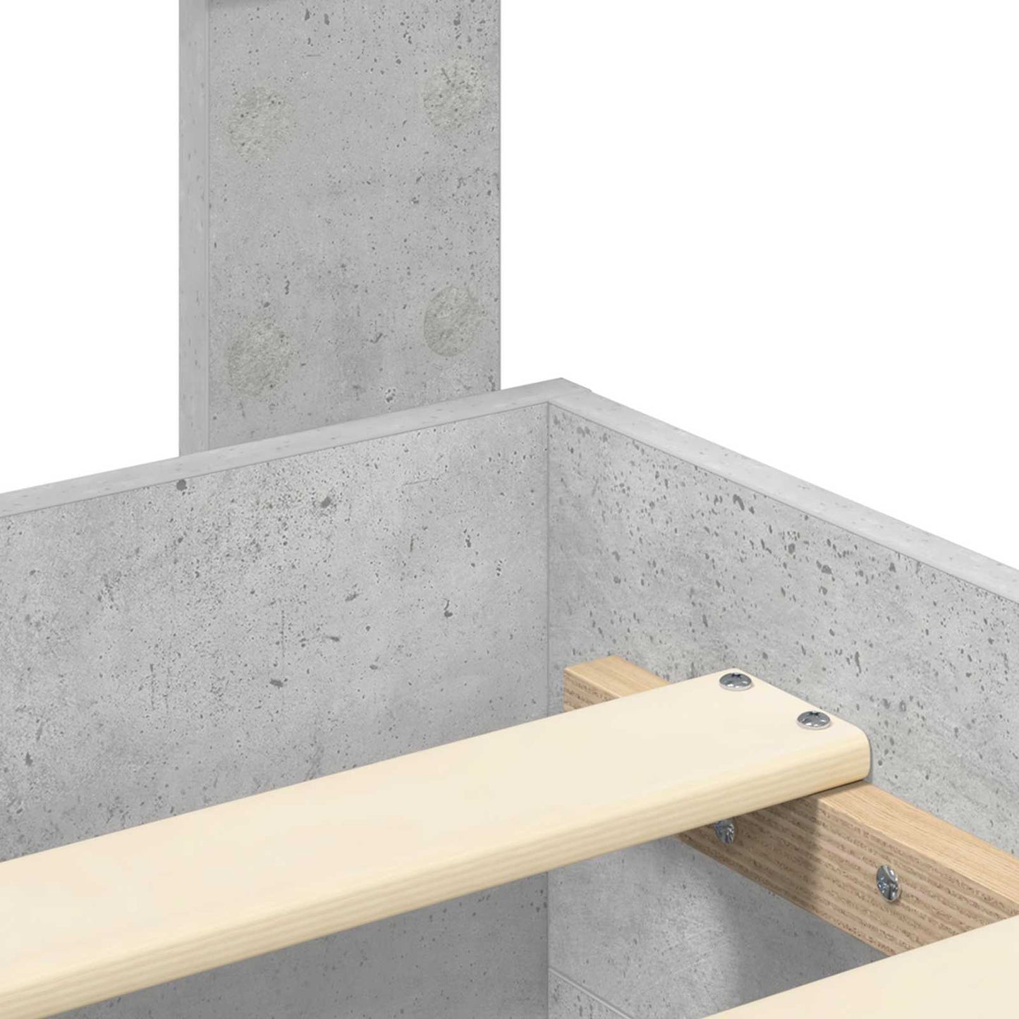 Bettgestell mit Schubladen mit Kopfteil Holzwerkstoff