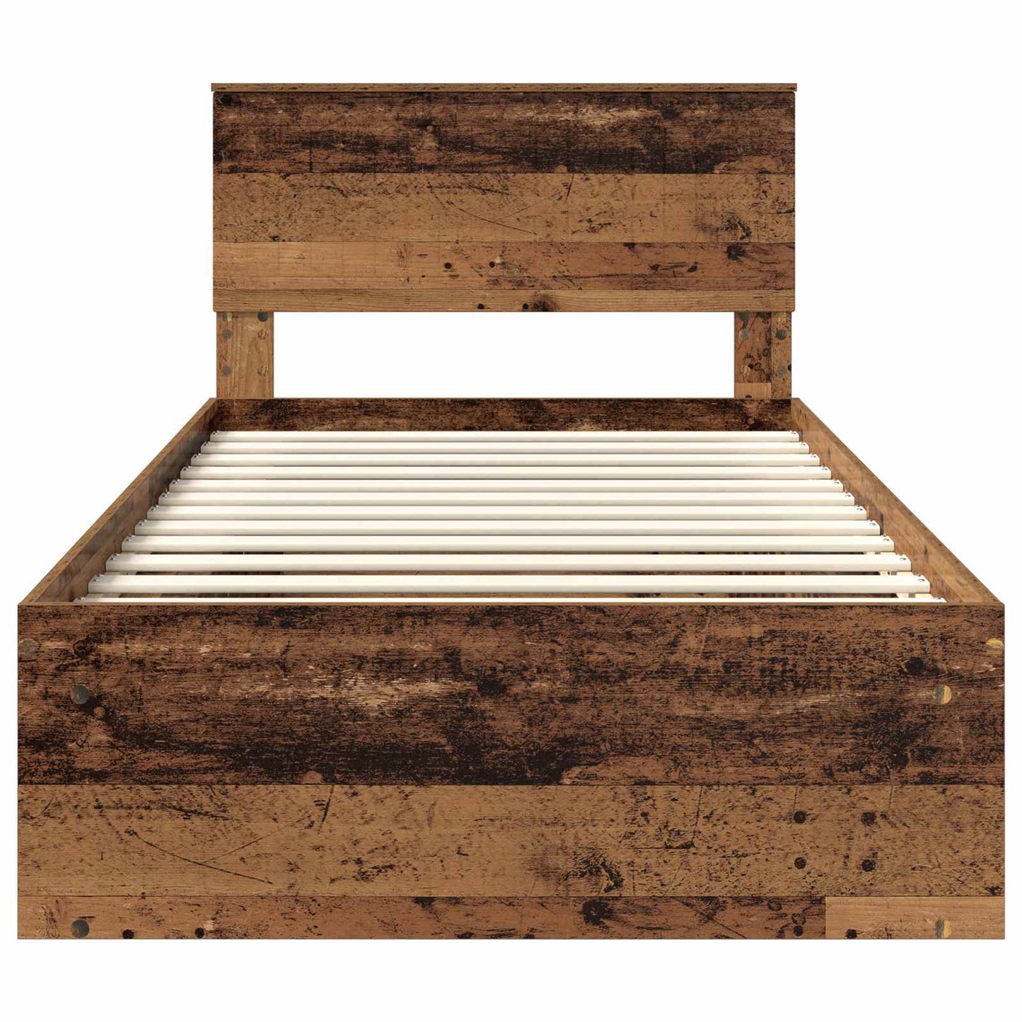 Bettrahmen Altholz 100 x 200 cm Massives Kiefernholz