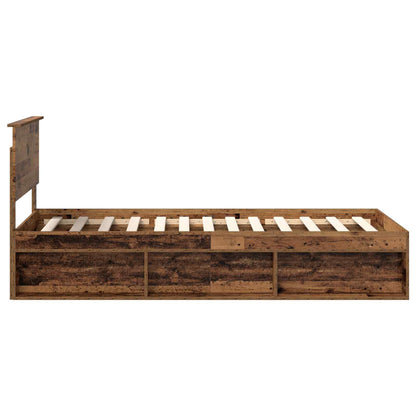 Bettrahmen Altholz 90 x 200 cm Massives Kiefernholz