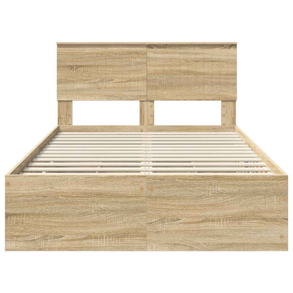 Bettrahmen Sonoma-Eiche 120 x 200 cm Ingenieurs Holz