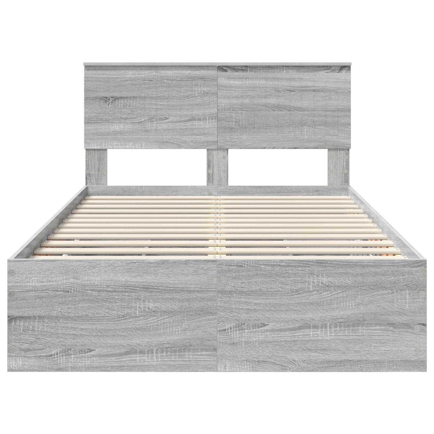 Bettrahmen Graues Sonoma 120 x 200 cm Ingenieurs Holz