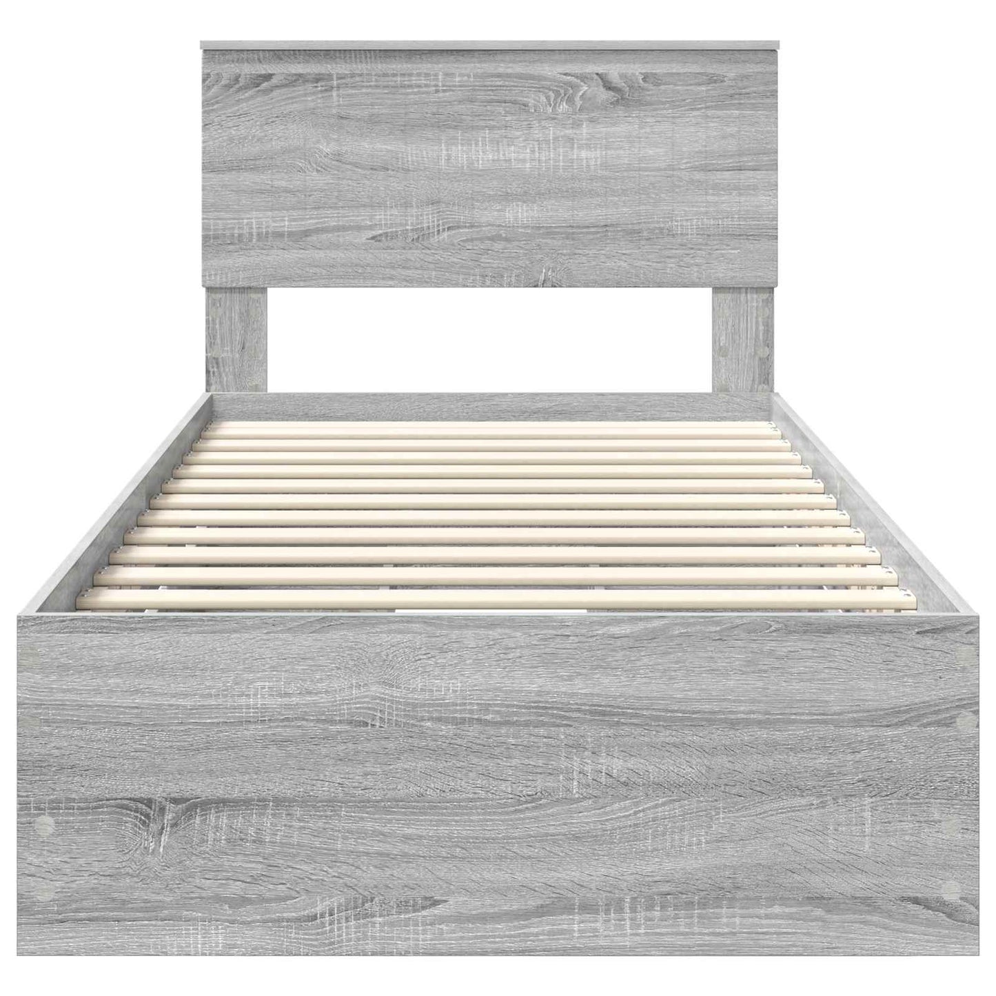 Bettrahmen Graues Sonoma 90 x 200 cm Ingenieurs Holz