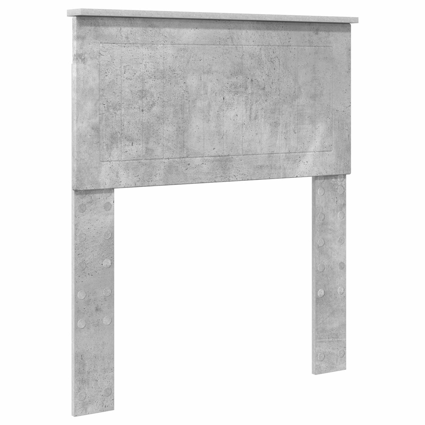 Bettrahmen Beton Grau und Silber 70 x 190 cm Holzwerkstoff